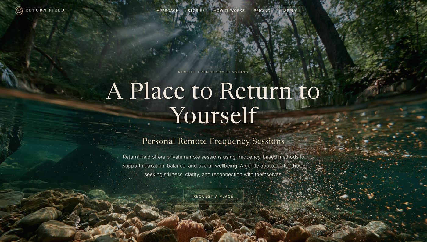 Return Field website